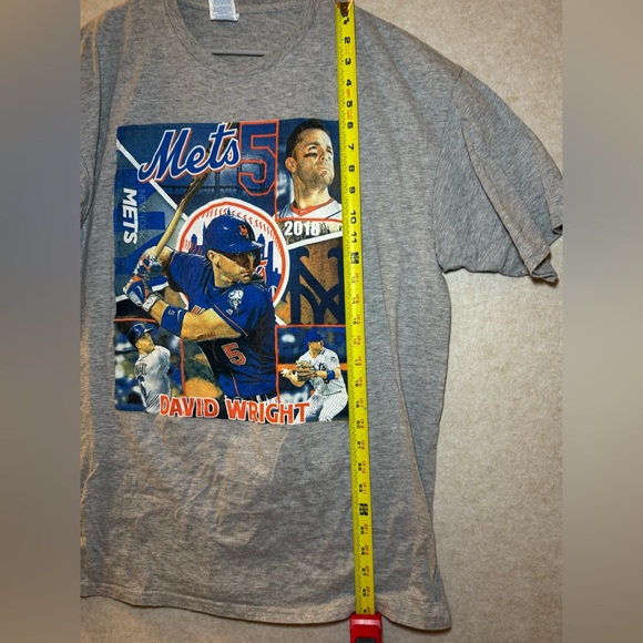 David Wright New York Mets Vintage 2018 Retirement Rap Gray T-shirt Size XL - Picture 4 of 8